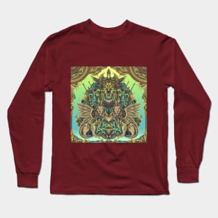 Tamer Lion Surrealism Artwork Long Sleeve T-Shirt